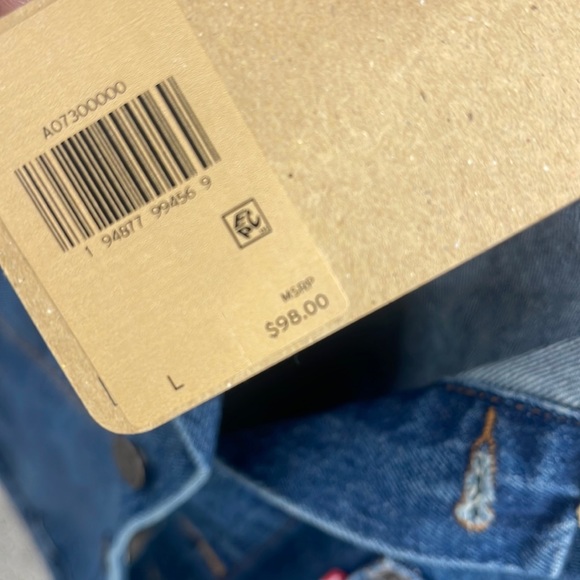 Levi's Denim Trucker Jeans Jacket Men's Large size - Picture 6 of 6